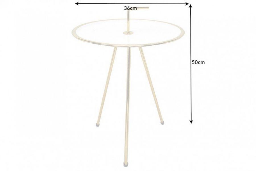 Stolik SimplyClever 36 cm złoto - Invicta Interior