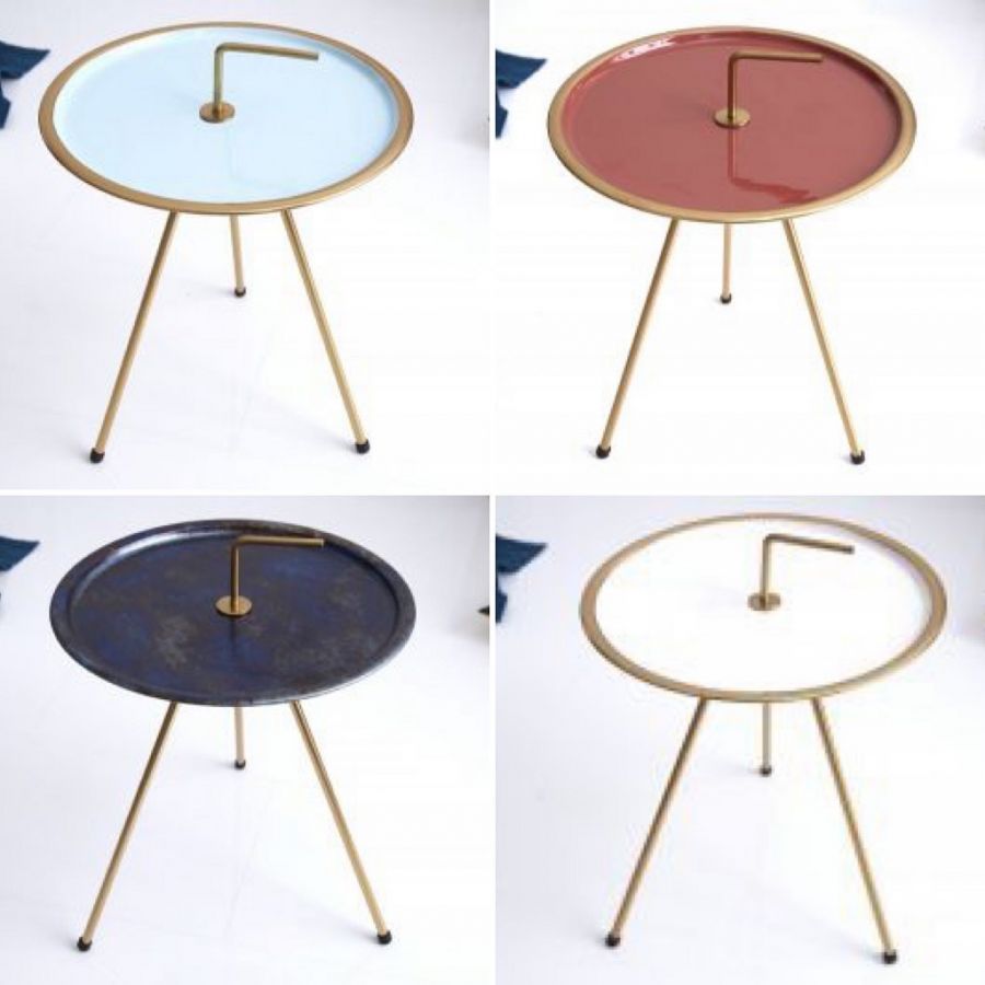 Stolik SimplyClever 36 cm złoto - Invicta Interior