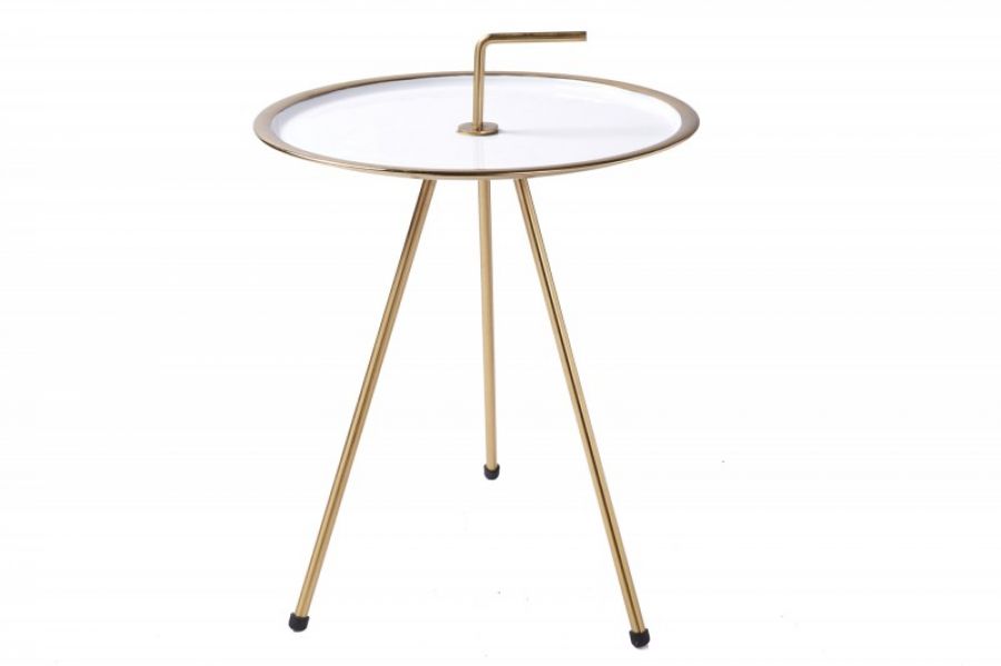 Stolik SimplyClever 36 cm złoto - Invicta Interior