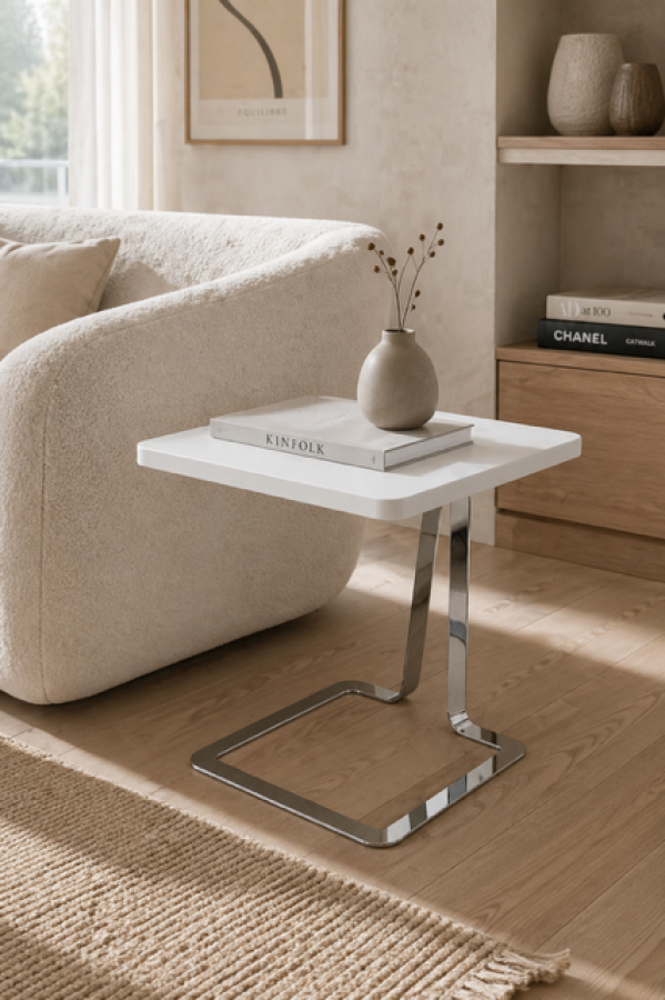 Stolik Square biały 46x46  - Kare Design