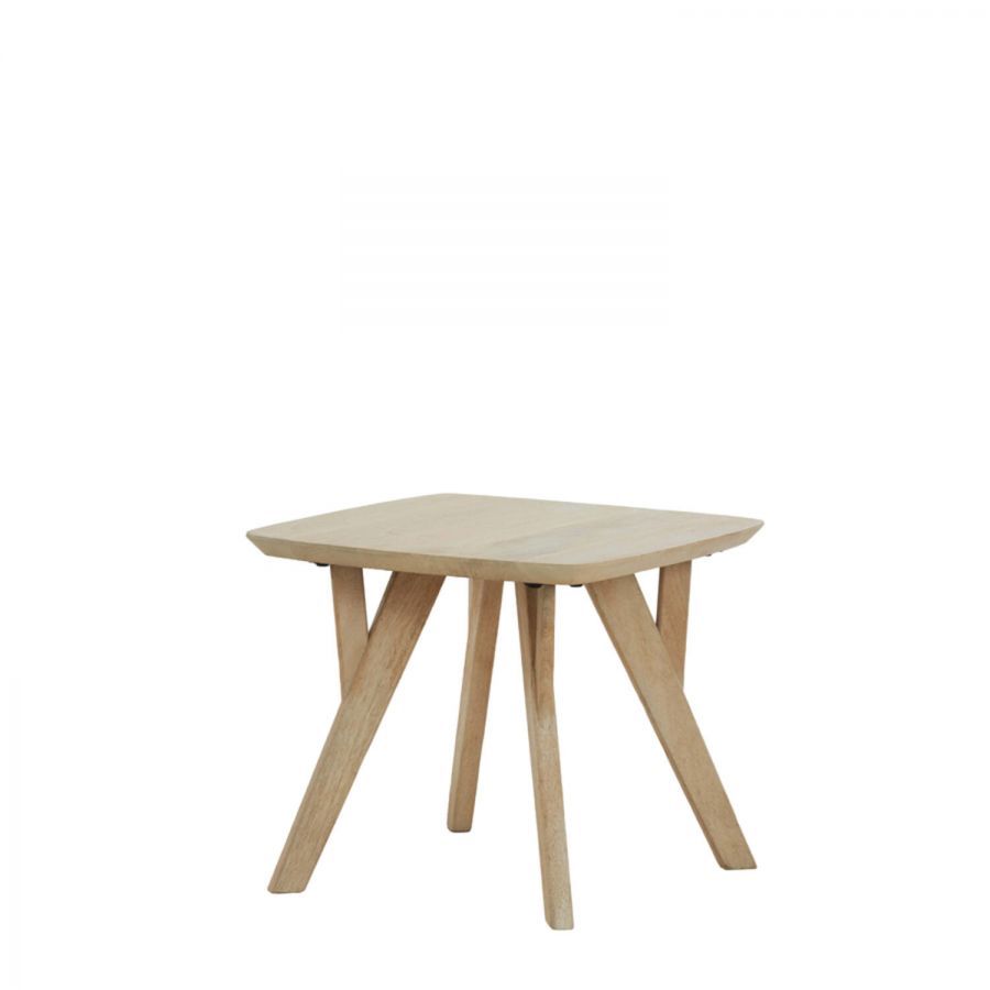 Stolik Verona light z drewna mango 50 cm  - Light & Living
