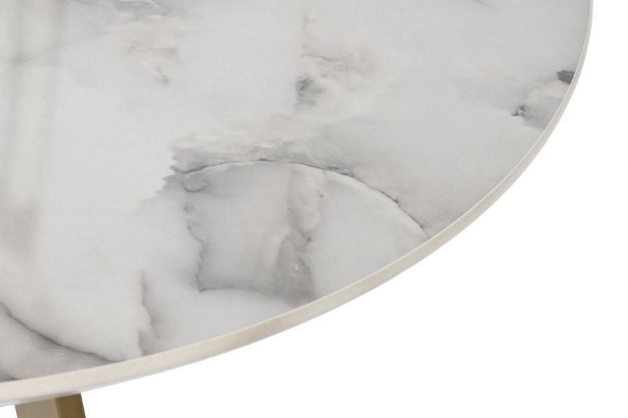 Stoliki 2 szt marmur jasny modern  - Item International