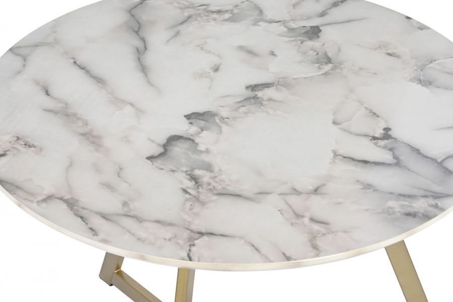 Stoliki 2 szt marmur jasny modern  - Item International