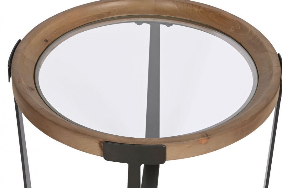 Stoliki drewniane Transparent zestaw 2 szt - Item International