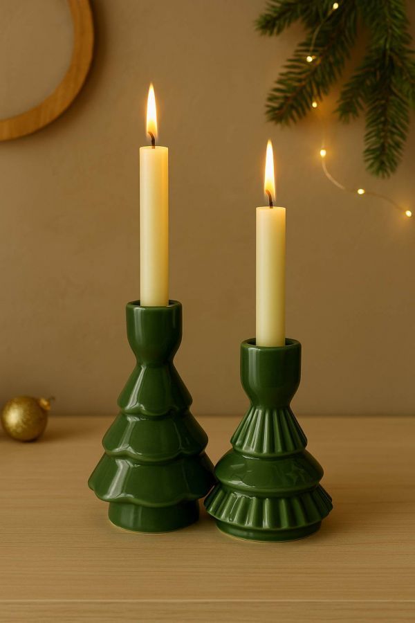 Świecznik choinka zielony  - Boltze