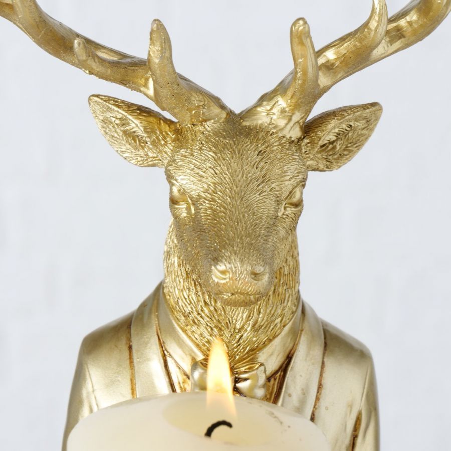Świecznik Deer złoty 47cm