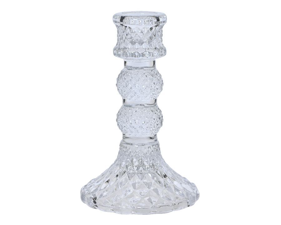 Świecznik szklany Elegant - Kaemingk