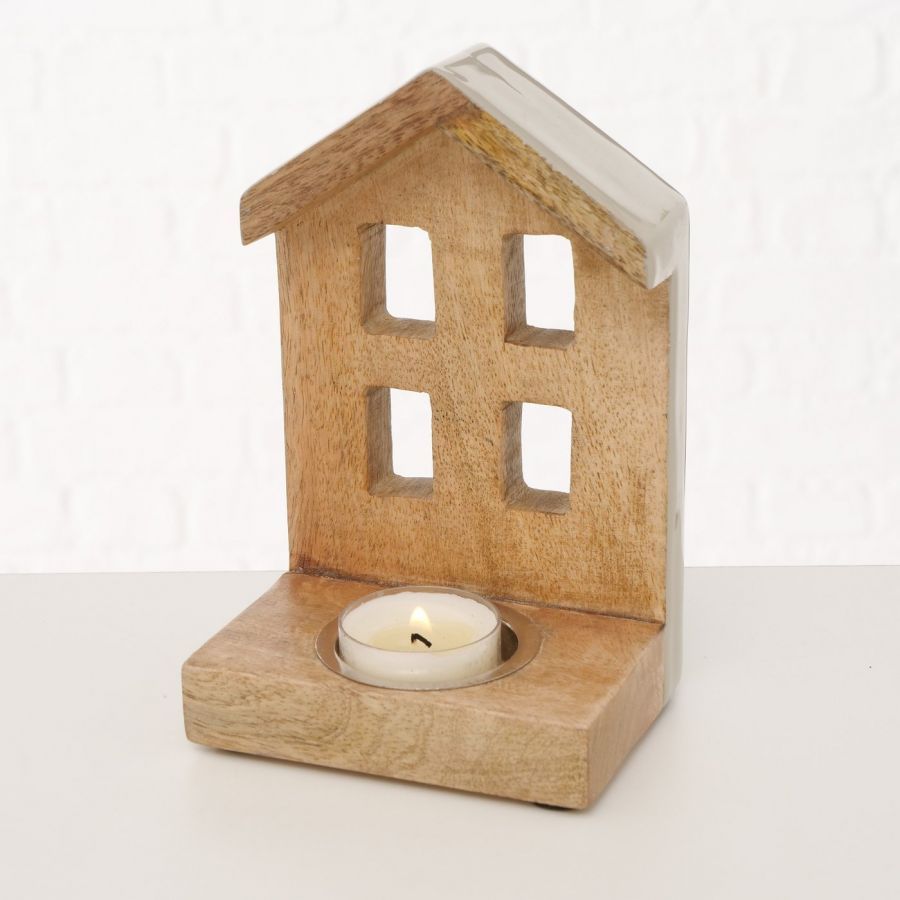 Świeczniki Domki na tealight 3 szt - Boltze