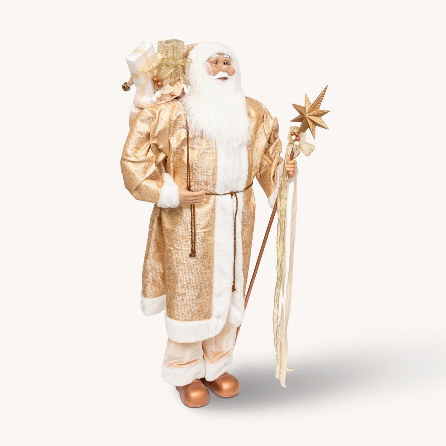 Święty Mikołaj 120 cm kolekcja gold 