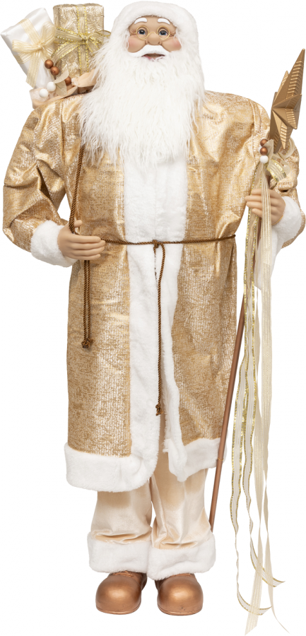 Święty Mikołaj 120 cm kolekcja gold 