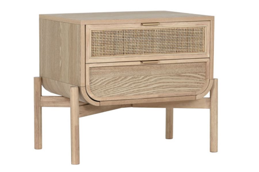 Szafka nocna komoda rattanowa round - Item International