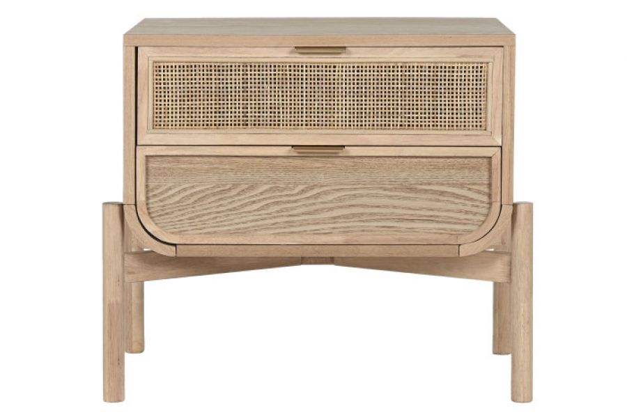 Szafka nocna komoda rattanowa round - Item International