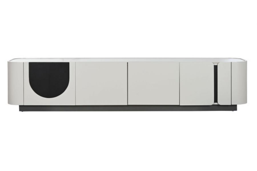 Szafka Retro Lounge RTV z marmurowym blatem - Item International