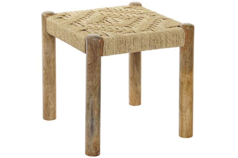 Taboret puf Mosaic z drewna mango - Item International