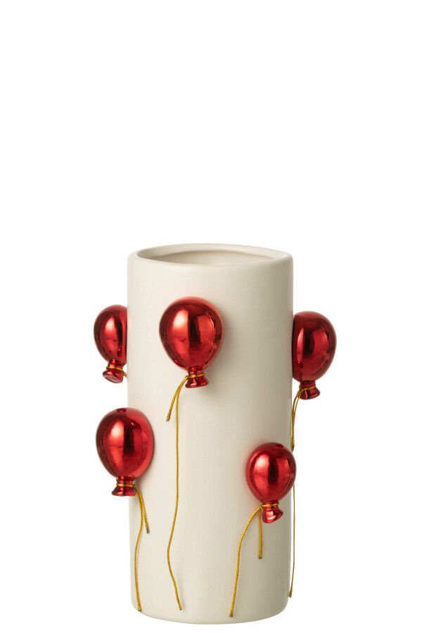 Wazon Balony czerwone metaliczne  - J-Line