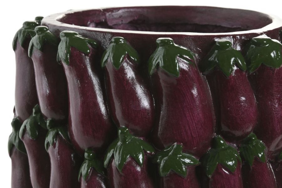 Wazon ceramiczny donica Bakłażany fioletowe - Item International