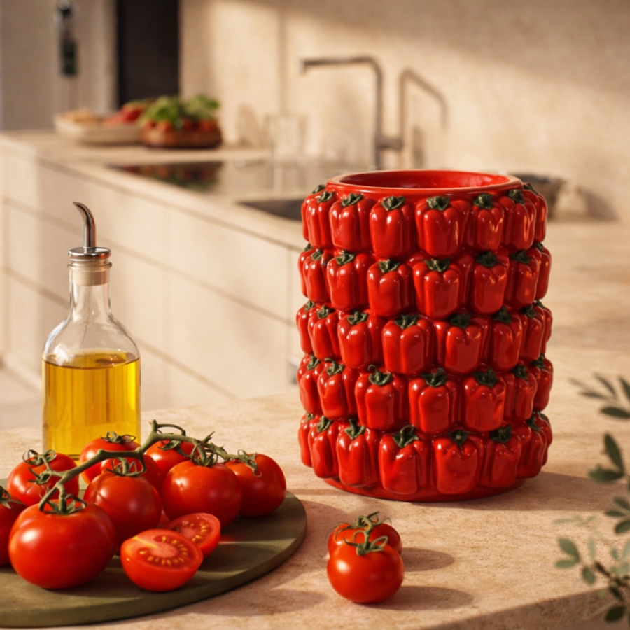 Wazon ceramiczny donica Papryka czerwona  - Item International