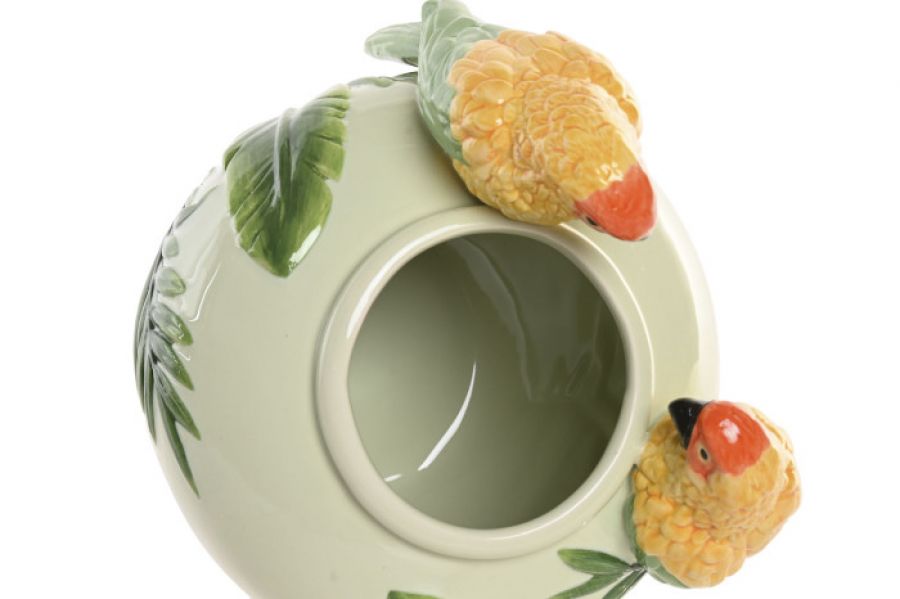 Wazon ceramiczny donica Papugi 