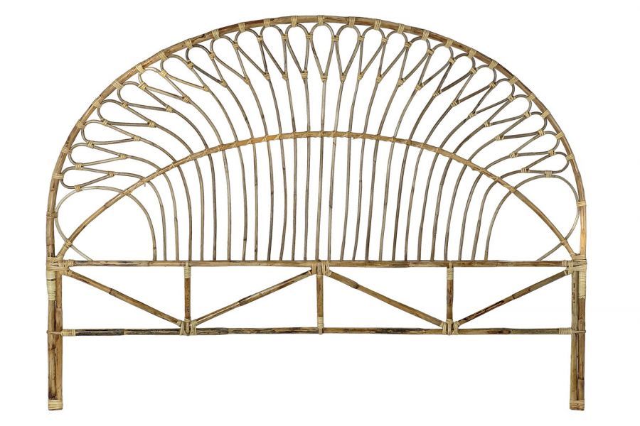Wezgłowie rattanowe zagłówek boho 177x131 cm - Item International