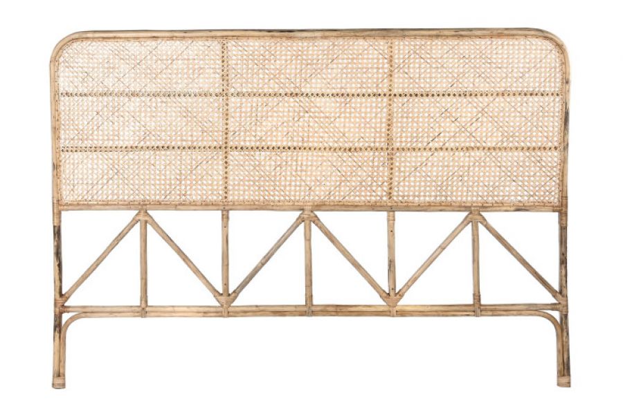 Wezgłowie rattanowe zagłówek boho 178x127 cm