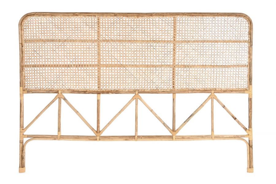 Wezgłowie rattanowe zagłówek boho 178x128 cm