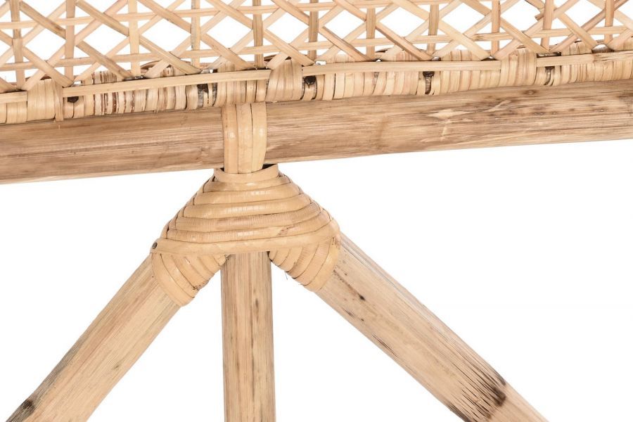 Wezgłowie rattanowe zagłówek boho 178x128 cm