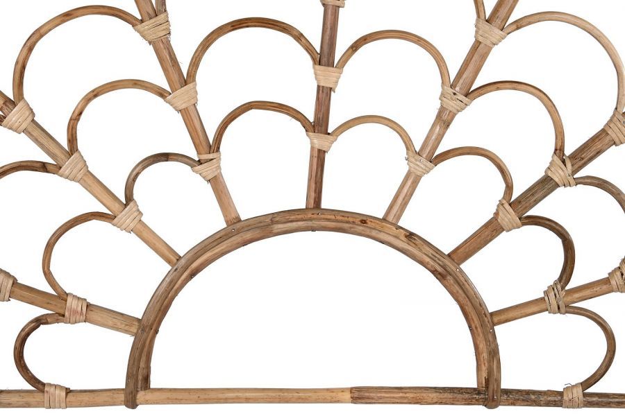 Wezgłowie rattanowe zagłówek boho Paw 178x85 cm - Item International