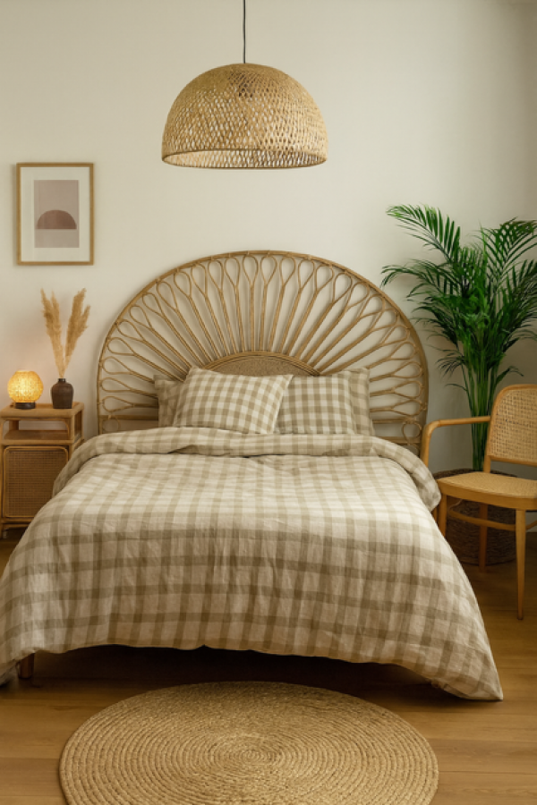 Wezgłowie rattanowe zagłówek boho Sunflower - Item International