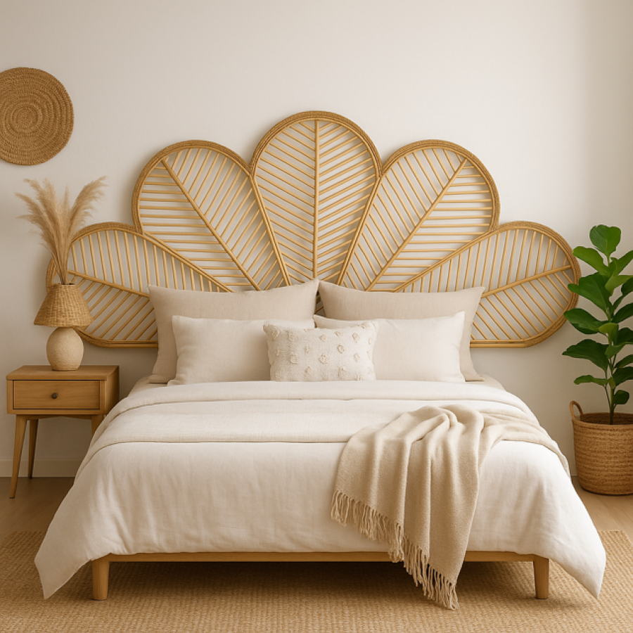 Wezgłowie zagłówek Paw w stylu boho 190 cm - Item International