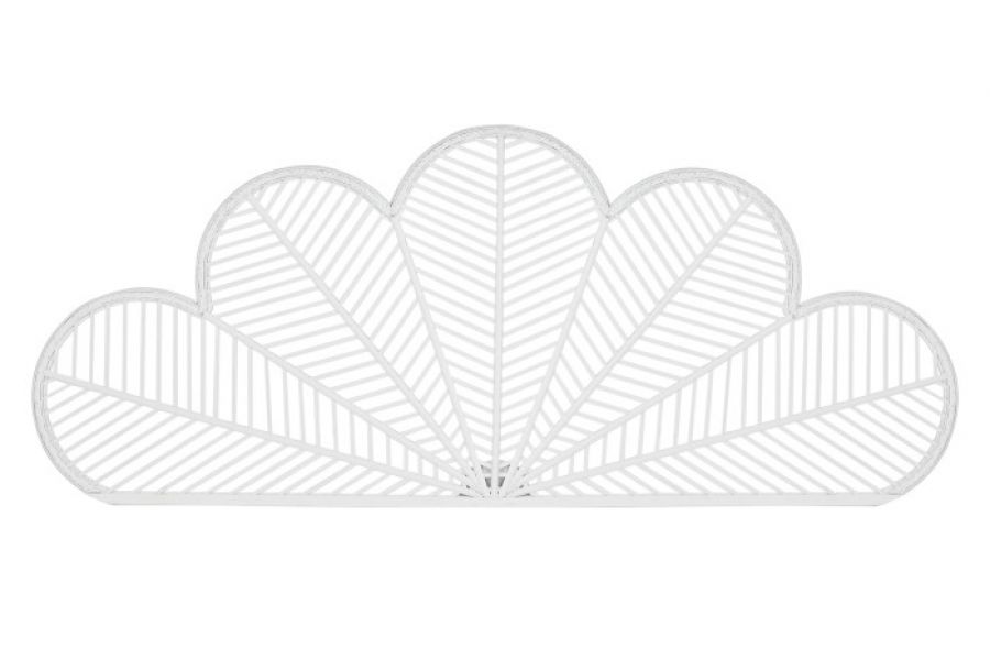 Wezgłowie zagłówek Paw w stylu boho 190 cm biały