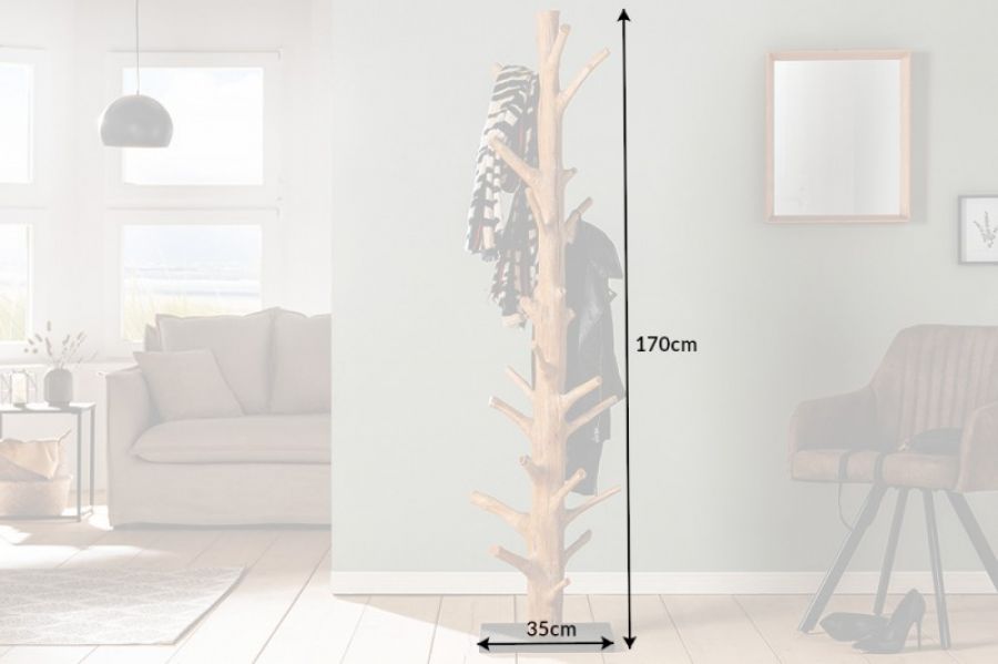 Wieszak Drzewo Tree 170cm natur - Invicta Interior