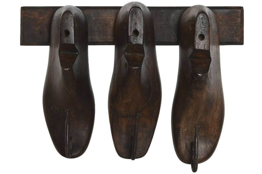 Wieszak ścienny drewniany Shoes 41 cm