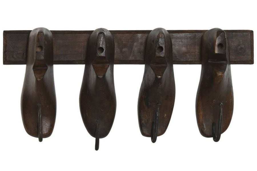 Wieszak ścienny drewniany Shoes 54 cm - Item International
