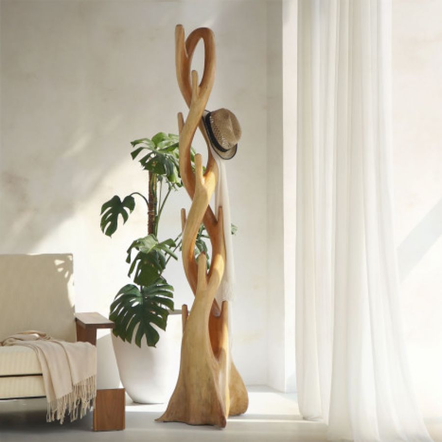Wieszak stojący z drewna suar 200 cm  - Item International
