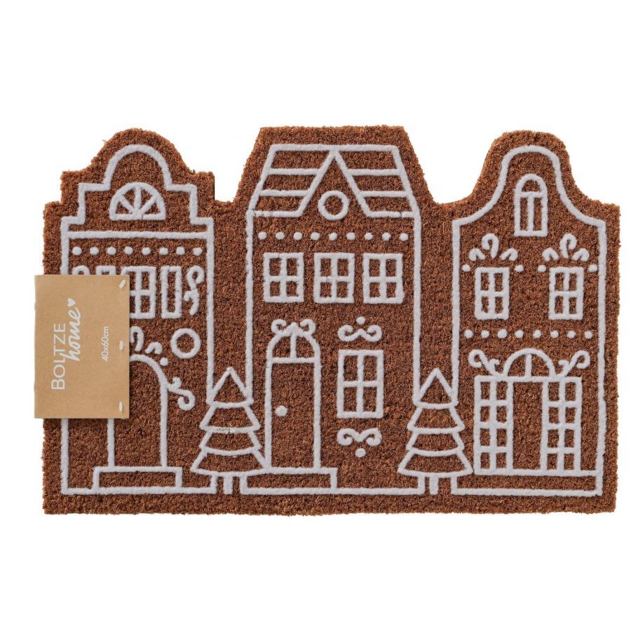 Wycieraczka kokosowa Christmas Village 60x40 cm