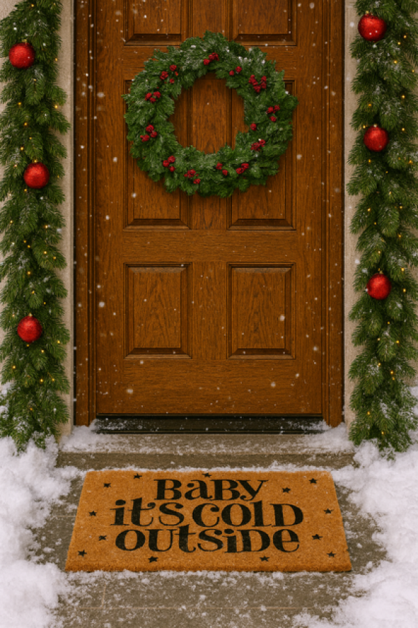 Wycieraczka świąteczna It's cold outside - Boltze