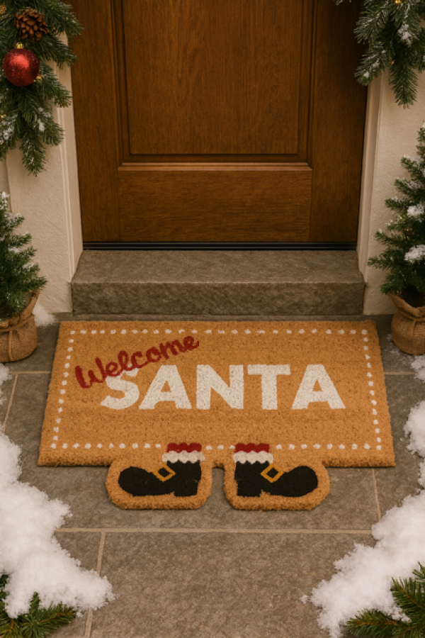 Wycieraczka świąteczna Welcome Santa