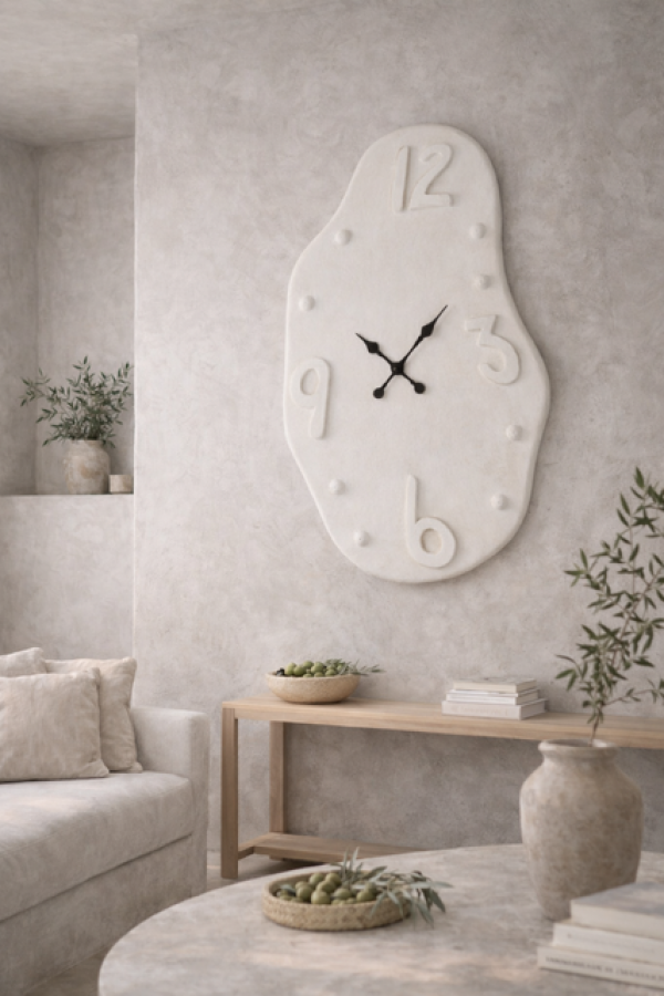 Zegar Santorini biały Salvador Dali 100 cm