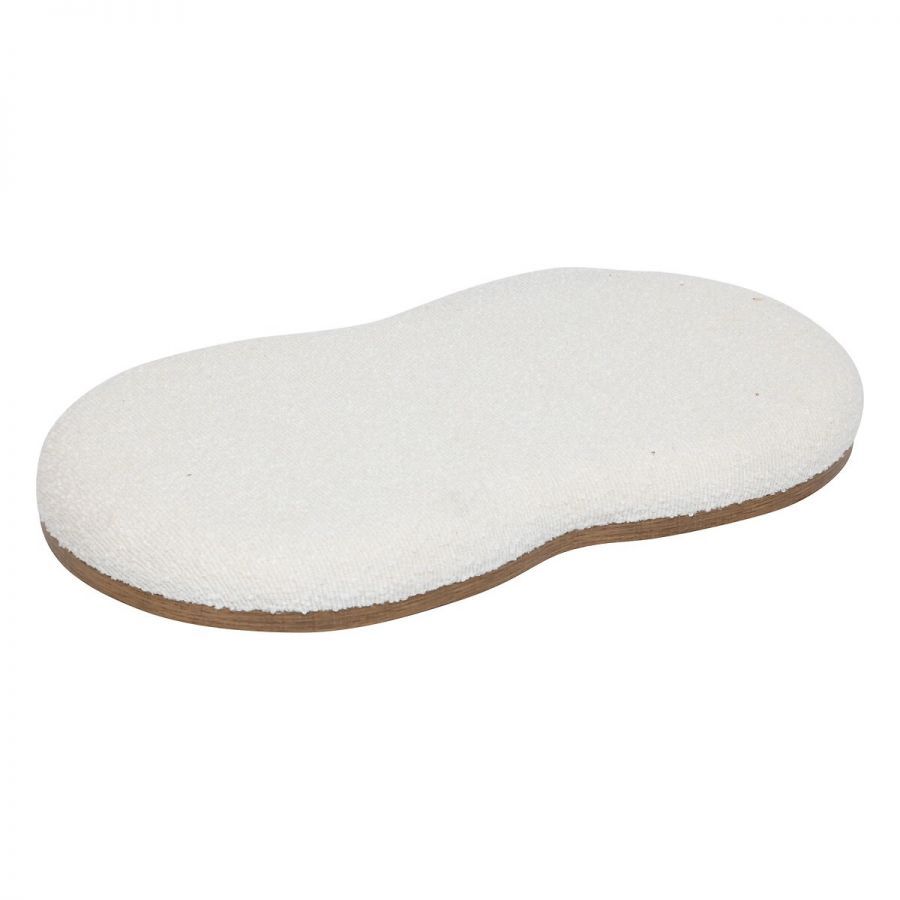 Zestaw 2 Pufy Wood Boucle - Atmosphera
