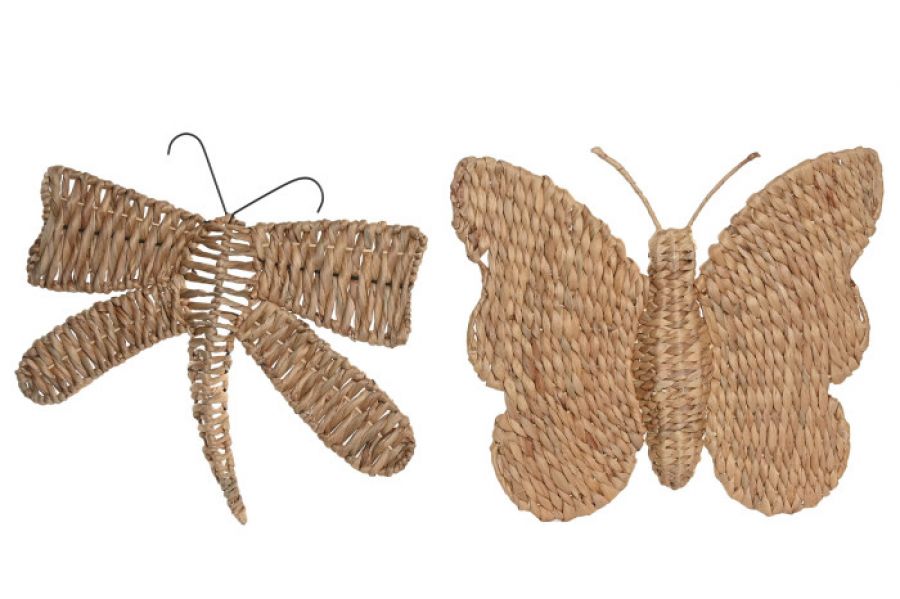 Zestaw dekoracji ściennych Motyl i Ważka 