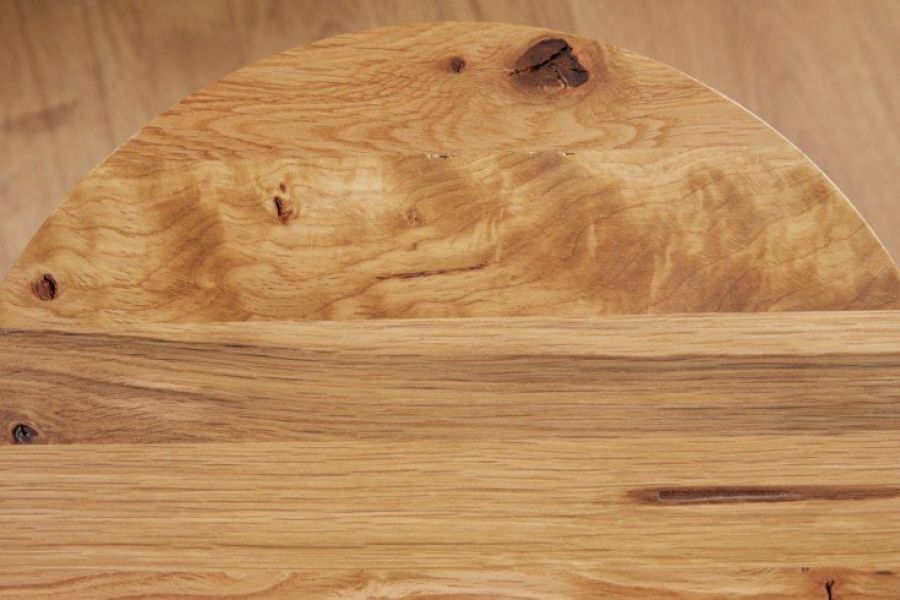 Stoliki Factory zestaw 3szt drewno z dzikich dębów  - Invicta Interior