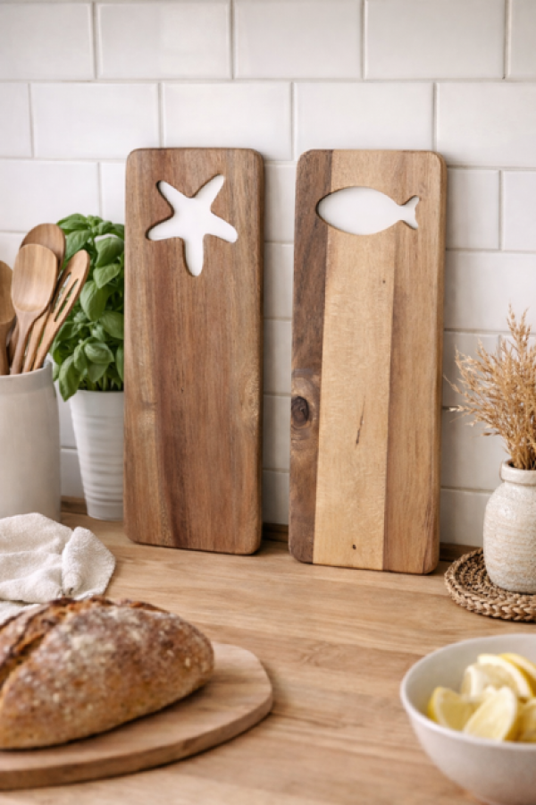 Zestaw drewnianych desek do krojenia Coastal