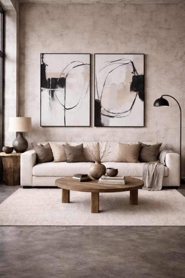 Zestaw Obrazów Abstract Balance 100x140 cm