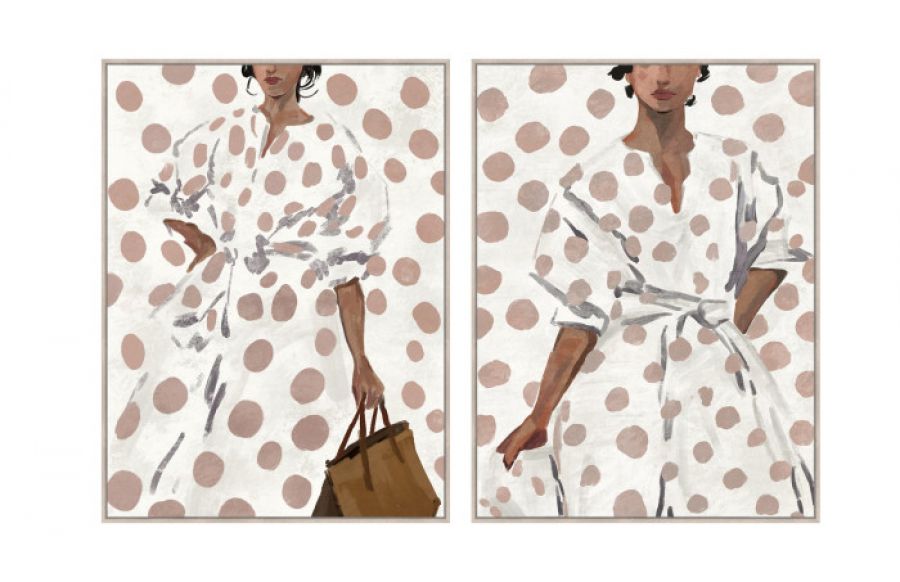 Zestaw obrazów Atelier Couture 90 x 120 cm