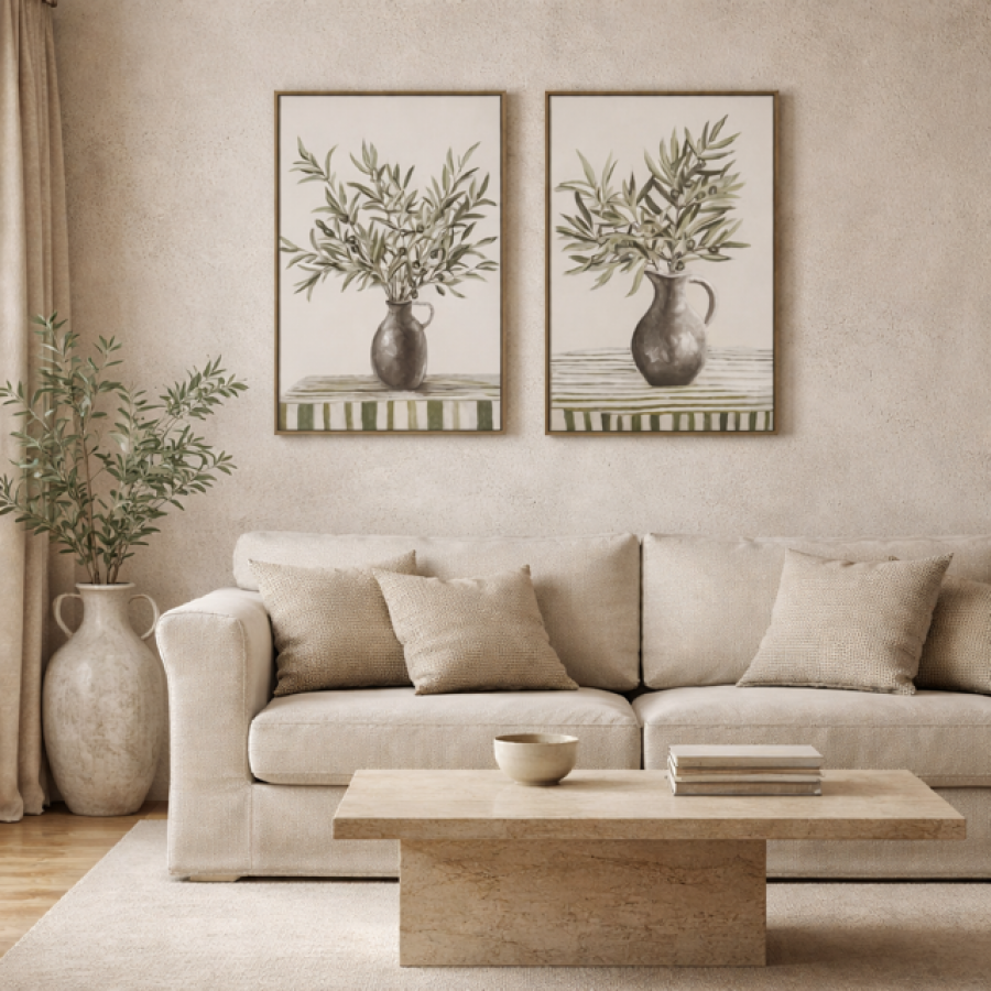 Zestaw obrazów Oliwne Szepty 60 x 90 cm
