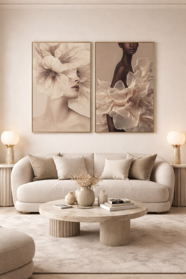 Zestaw Obrazów Velvet Muse 80 x 120 cm