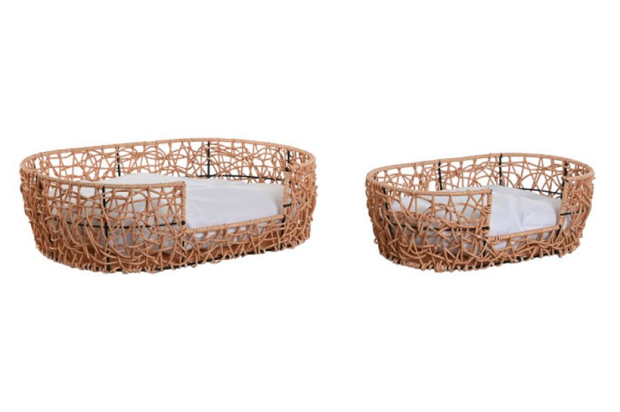 Zestaw owalnych legowisk dla psa i kota Rattan Nest