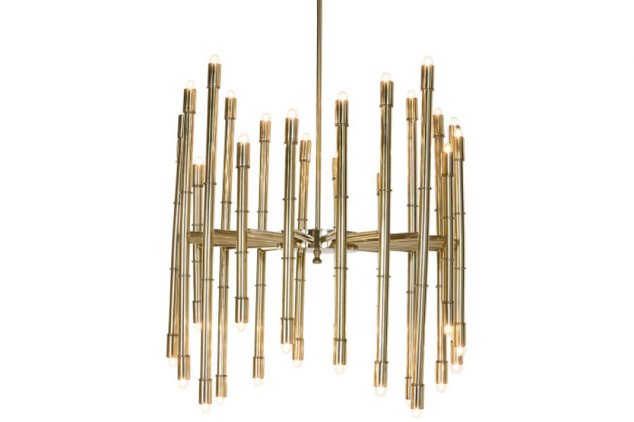 Żyrandol Aurelius Brass złoty premium