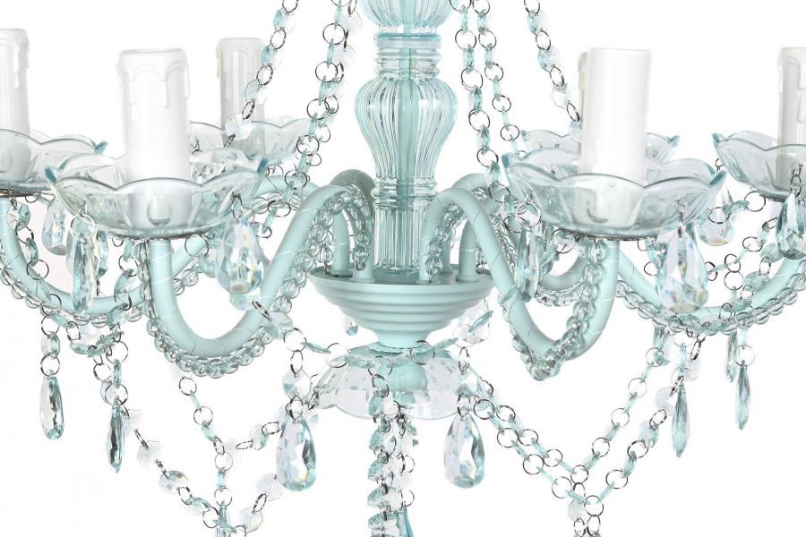 Żyrandol Maria Teresa 6 crystal blue