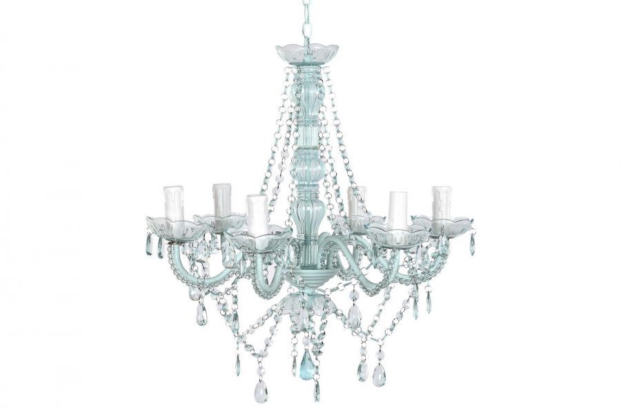 Żyrandol Maria Teresa 6 crystal blue